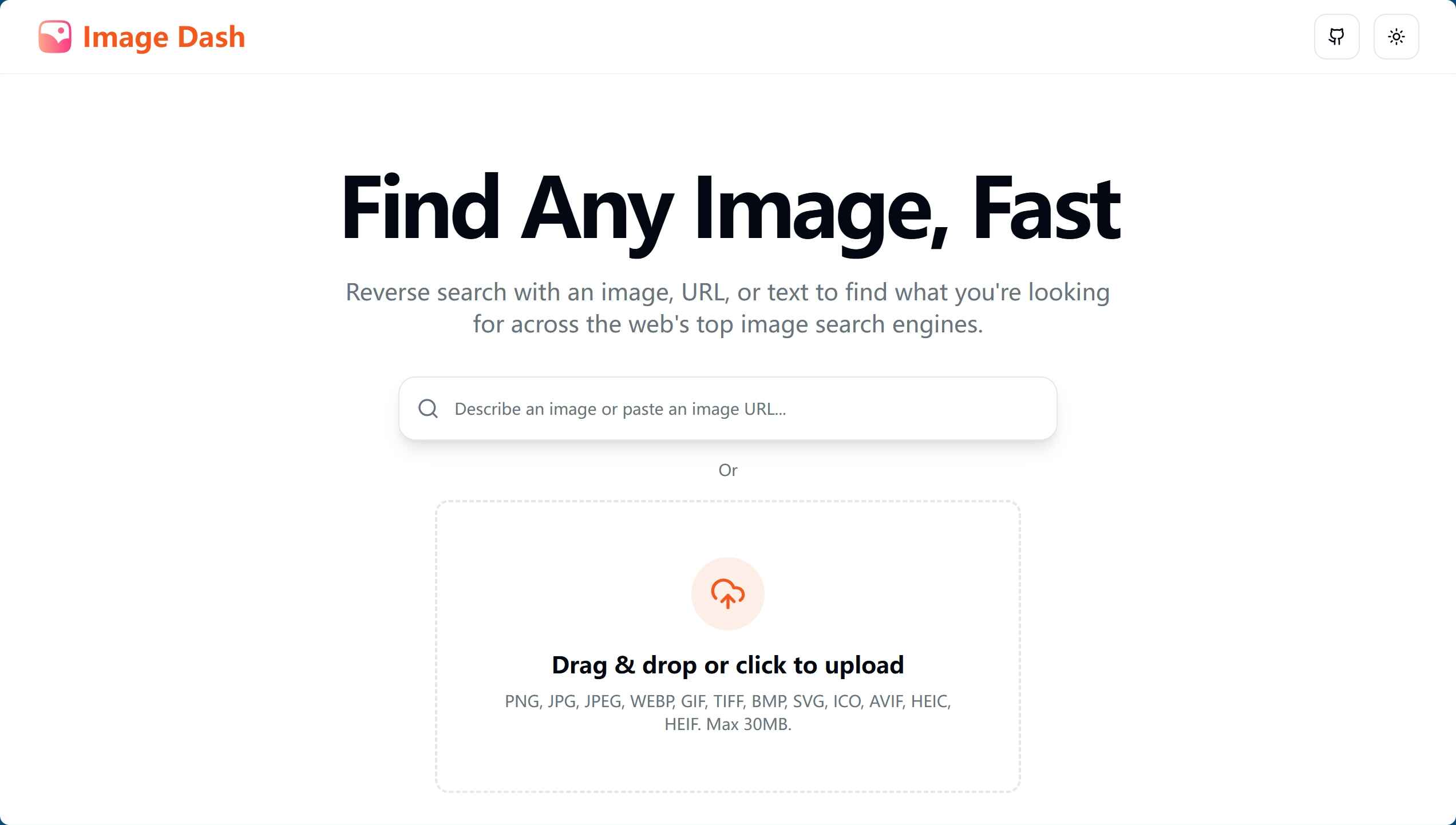 ImageDash 一个搜索引擎图片的搜索启动工具 cover